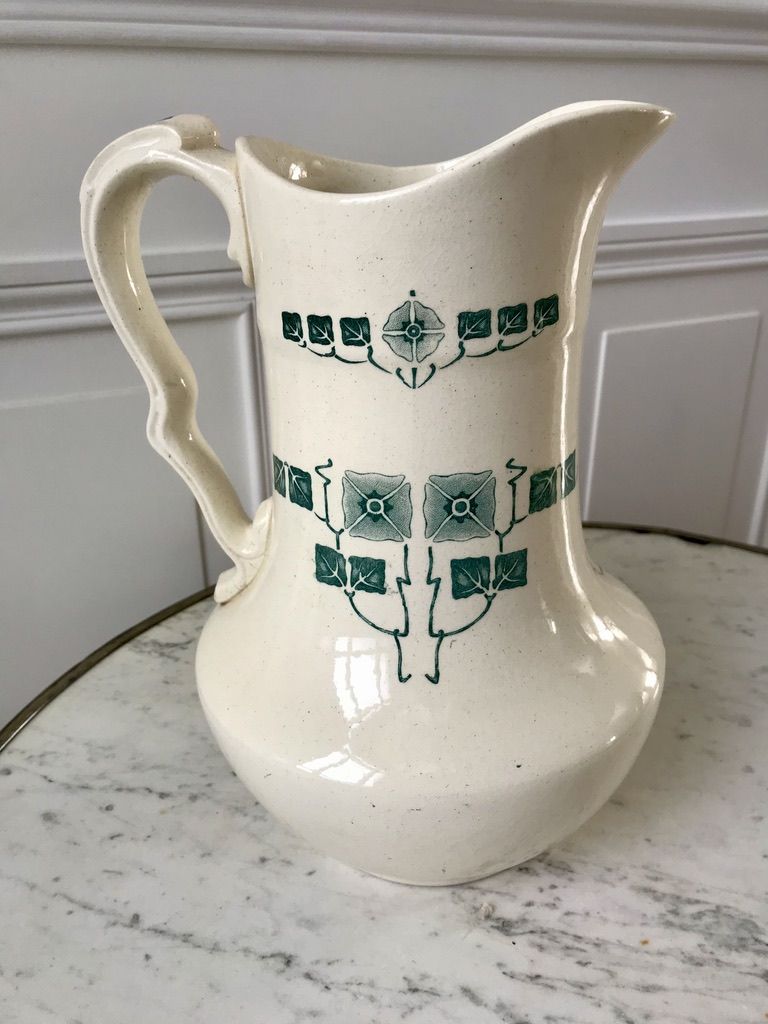 Toilet service in Iron Earth patterned "Brazza" 30-40s