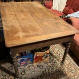 Old table firm feet turned