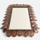Spanish Mid-Century Wrought Iron Mirror with Foliage Frame, Circa 1950s