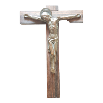 Hartmann wooden and bronze crucifix