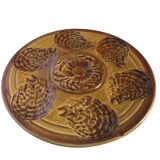 Set of 6 Sarreguemines oyster plates