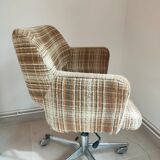 Swivel chair with wheels 60s by Ring Mekanikk