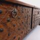 Low brutalist enfilade by Georges Robert in dark pine from the 1960s.
