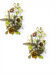 Vintage Tole Flower Sconces Set of 2 1960’s