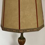 Old wooden foot lamp