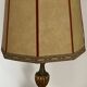 Old wooden foot lamp