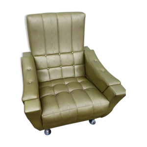 fauteuils vintage skaï