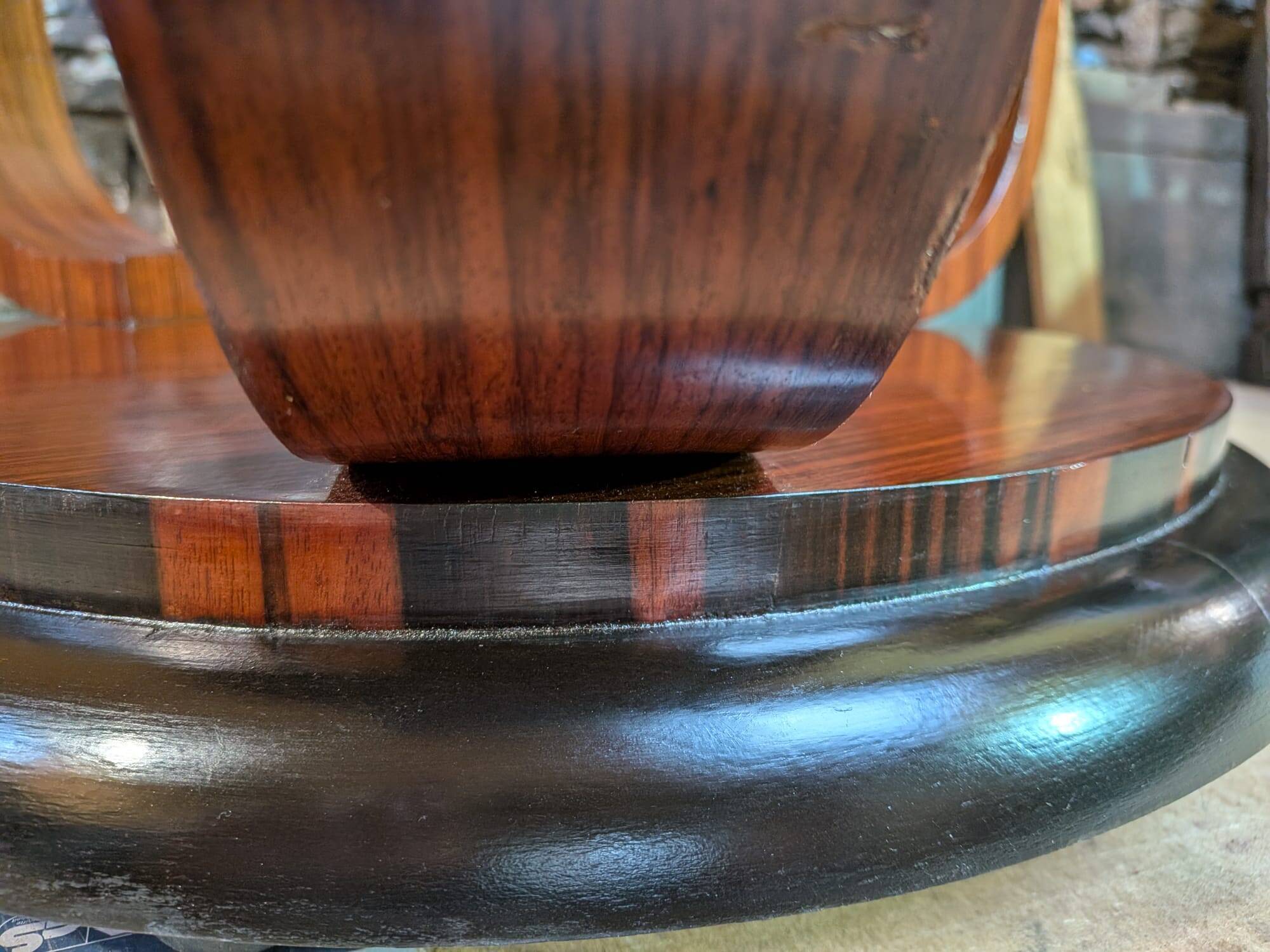 Art Deco Gueridon 1930 – Rosewood & Macassar Ebony Veneer