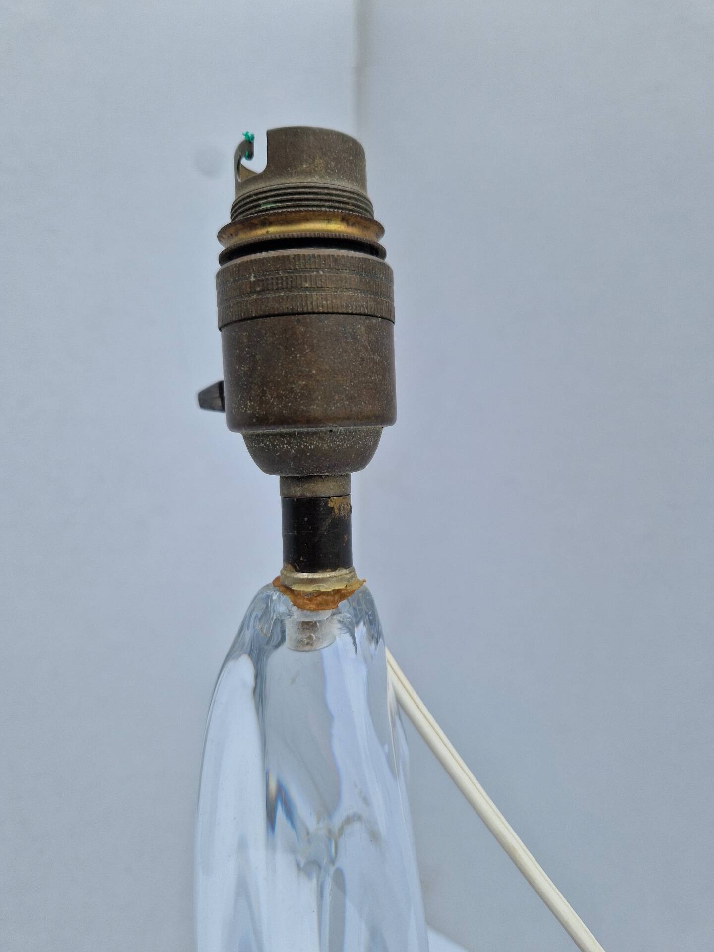 Lamp Base Swan Neck Signed Daum