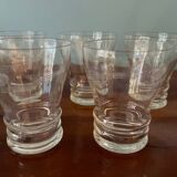 Lot de 5 verres cristal