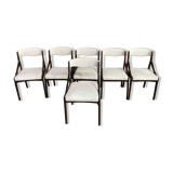 6 chairs 70s mahogany