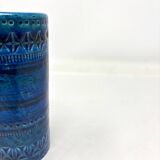 Bitossi blue ceramic vase