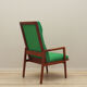 Teak green armchair, Danish design, 1970s, production: Denmark