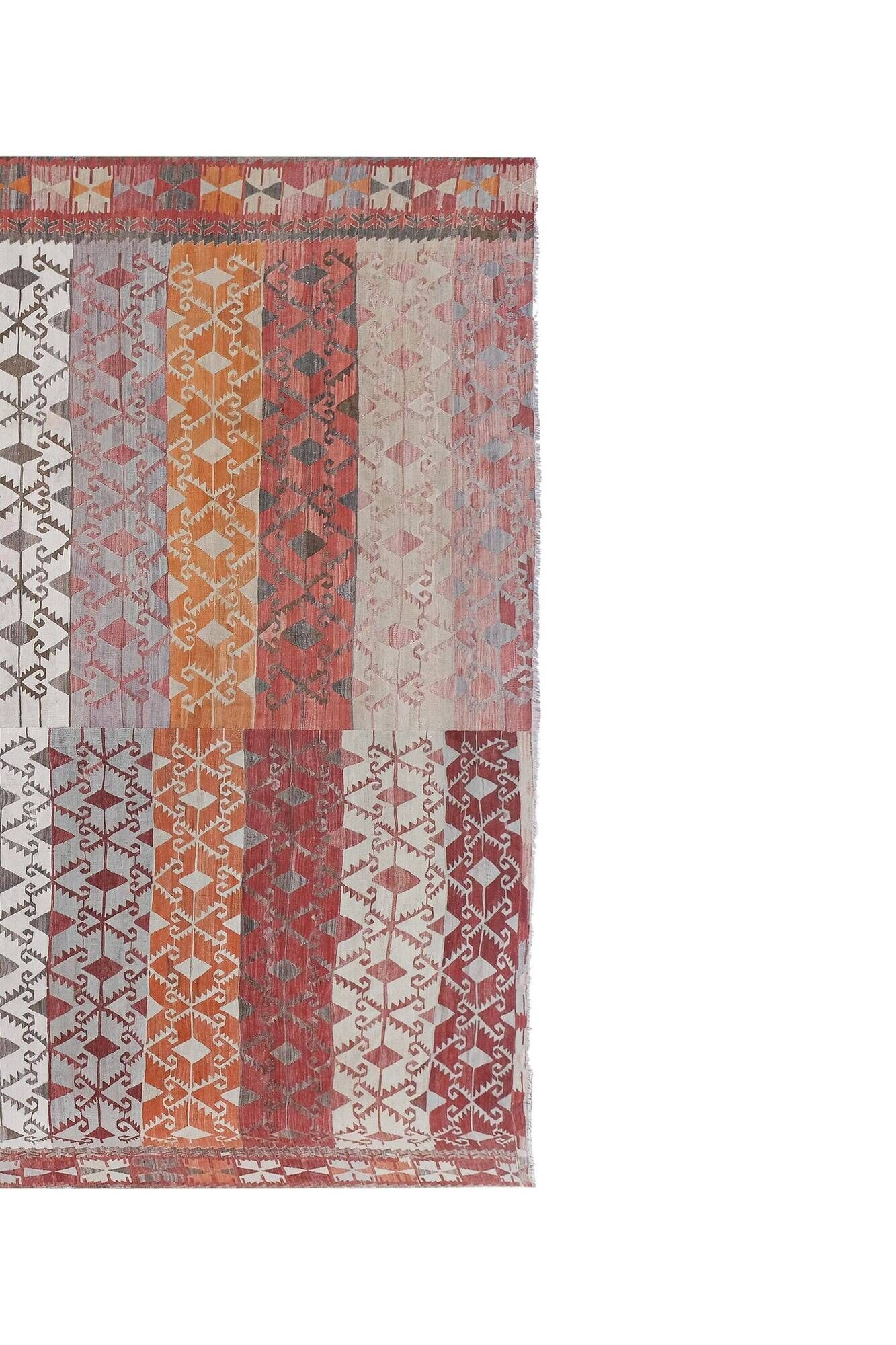 Vintage Turkish kilim handwoven 321x330 cm