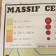 Editions Rossignol map - Massif Central & Jura (90 x 75cm)