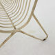 Mid-century white metal magazine stand