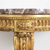 Pair of Louis XVI style consoles from the Napoleon III period. Circa 1880.