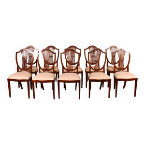 Série de 10 chaises