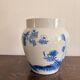 Ancient Vase Flower Pot Blue White Porcelain Bird Arita Imari Seto Peony
