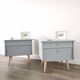 Pair of vintage bedside tables
