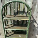 Green bamboo bookcase