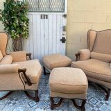 Pair of Bergère armchairs