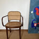 Fauteuil bois courbé et cannage