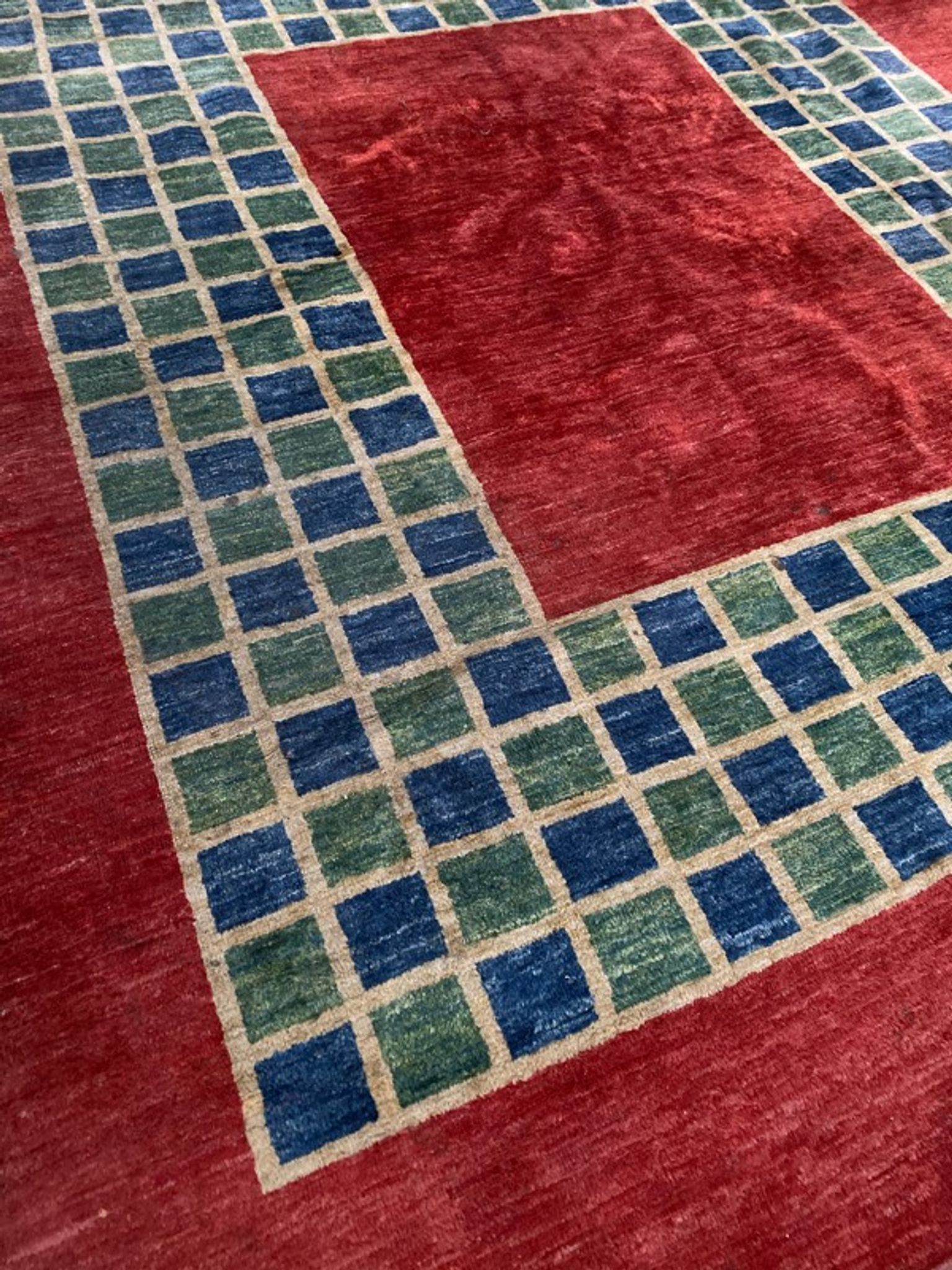 Contemporary carpet design, Persian Gabbeh 225x256 cm