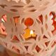 Handmade terracotta tealight candle holder