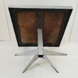 Vintage steel side table & ceramic 1960