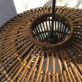 Suspension rotin vintage