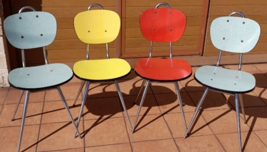 4 chairs formica year 1970