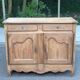 Louis XV buffet renovated in solid oak from the 18th century.