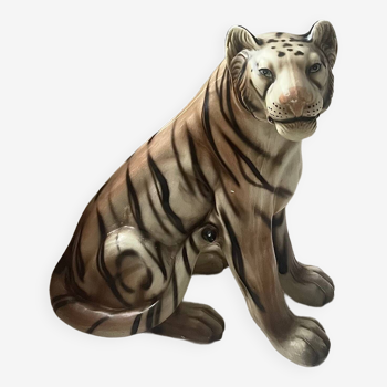 Glazed ceramic tiger 1970