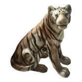 Tigre en céramique  émaillée 1970