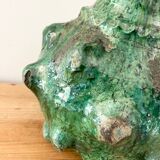 Green terracotta vase