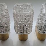 Three vintage Italian gold Targetti wall lights