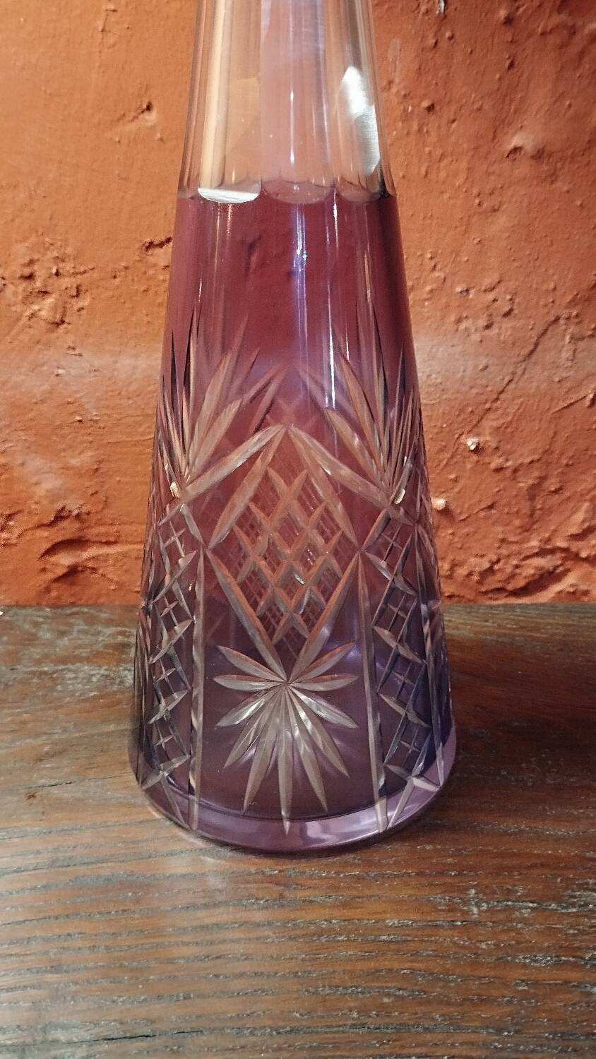 Bohemian crystal carafe