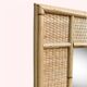 Rattan and wicker chest of drawers and mirror from the 1970s.