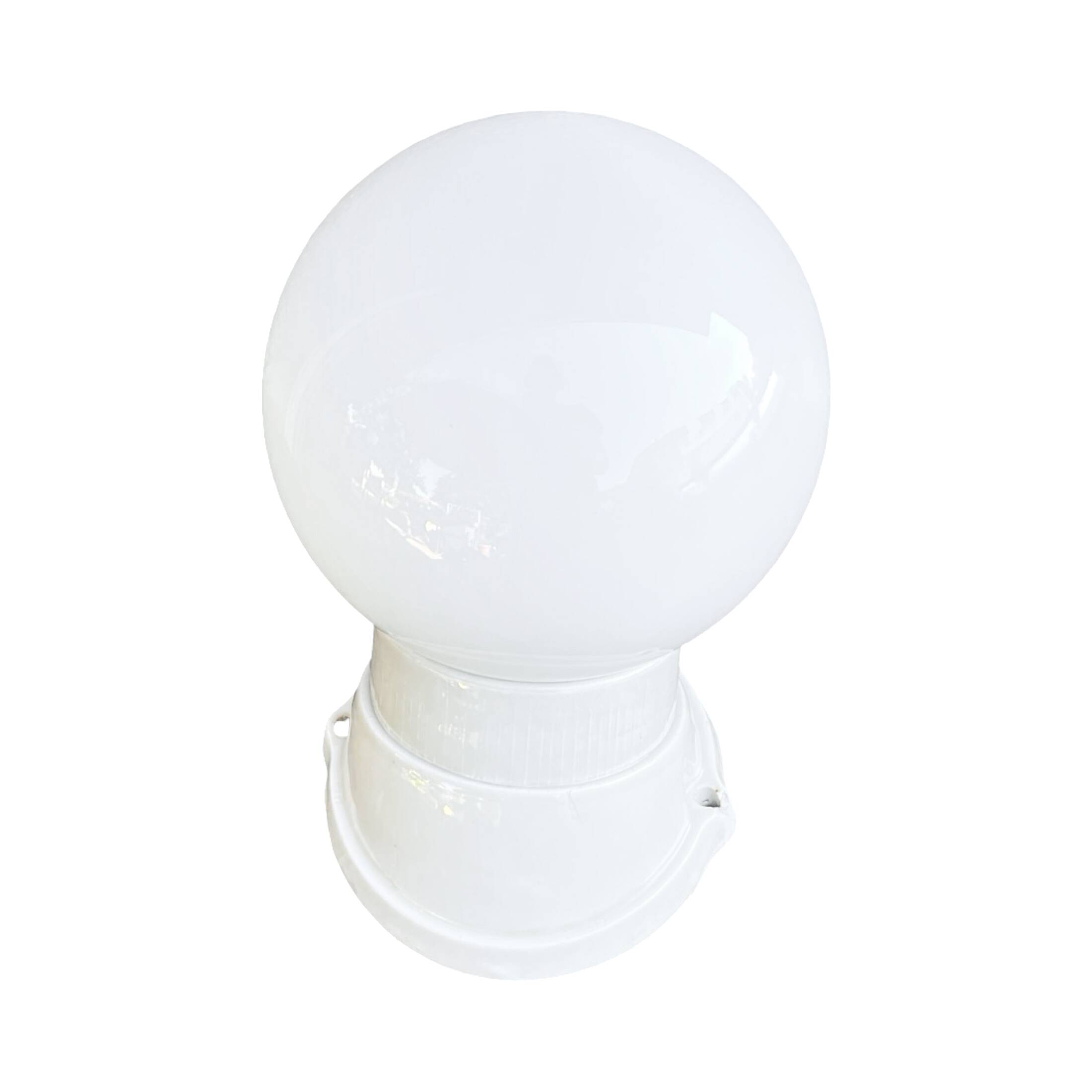 White industrial wall lamp Lindner, Germany, 1960s.