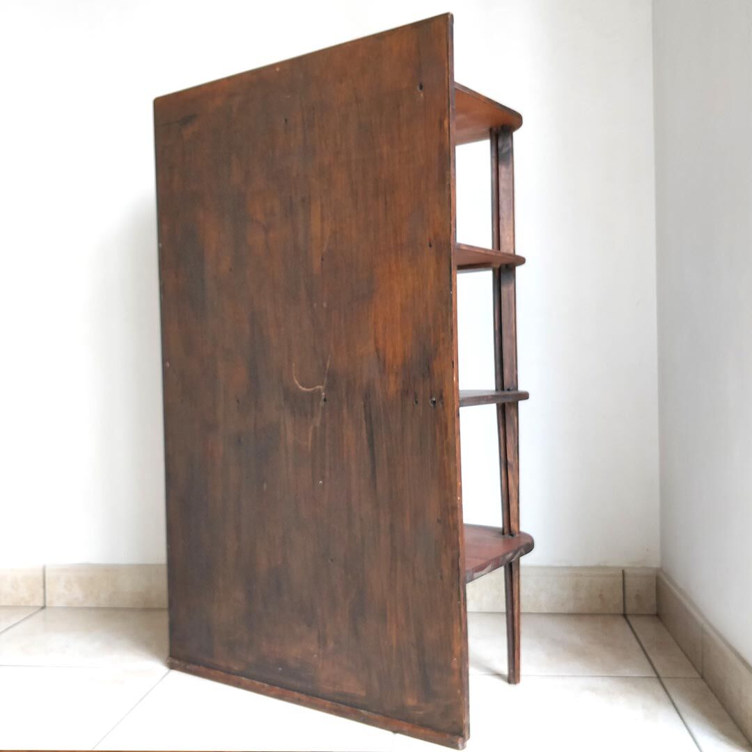 Vintage wooden corner shelf