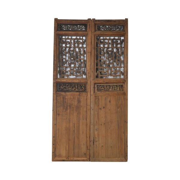 Suzhou - Porte chinoise ancienne en pin n°2