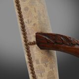 19th Century Renaissance carved oak Throne Armchair, France 1850s