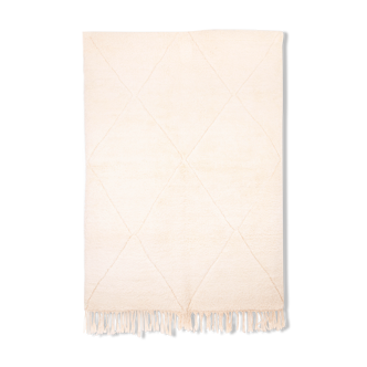 Berbere carpet beni ouarain ecru 215 x 154 cm
