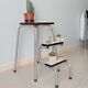 Vintage stepladder in chrome and formica 70s/80s