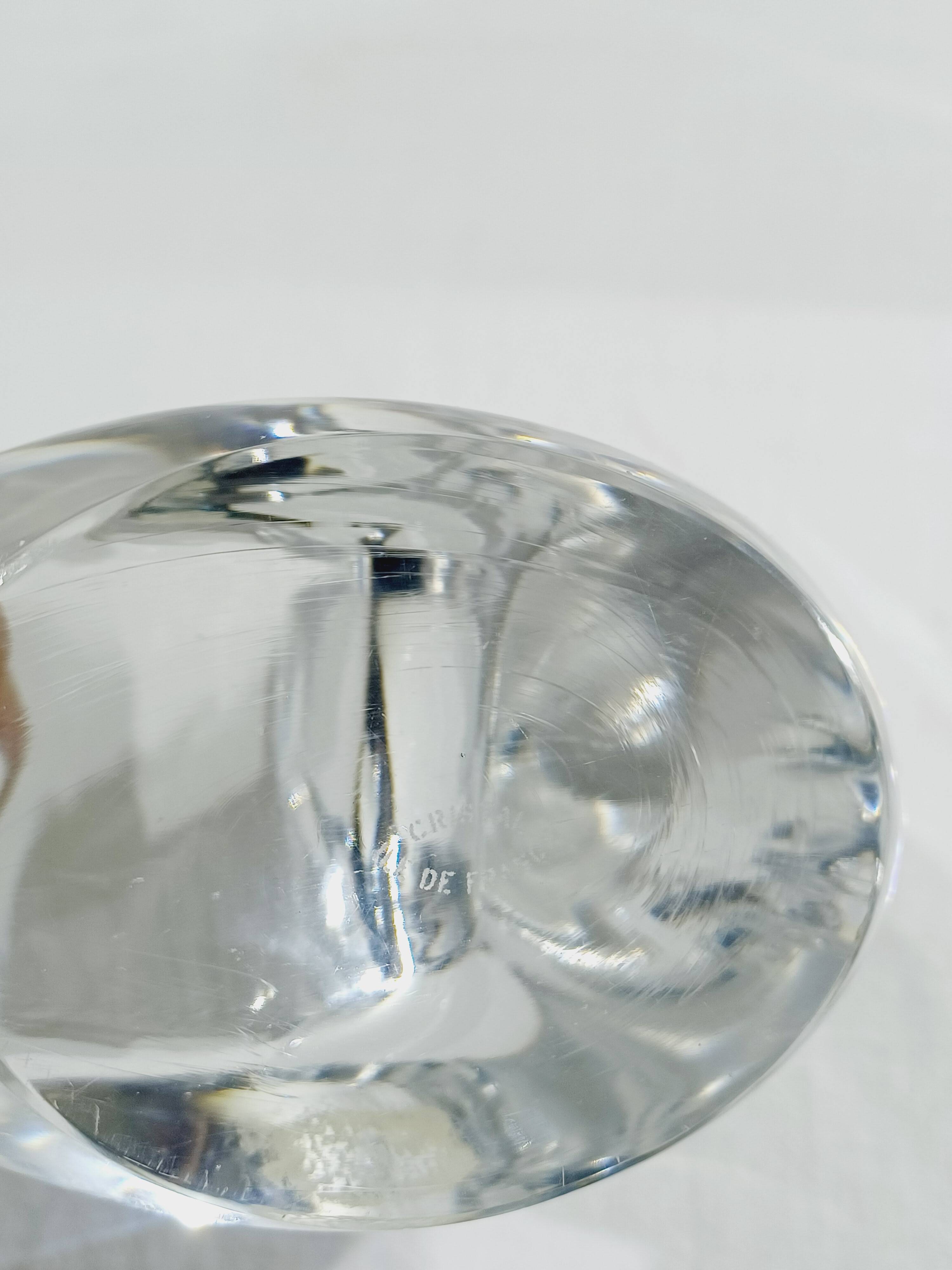 Pair of crystal candlesticks