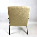 Vintage beige boucle model b-310 armchair, 1970s