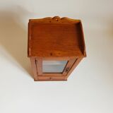 Wall display case early 20th Solid Burmese teak Height 55 cm