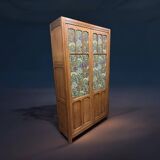 Vintage Parisian wooden wardrobe
