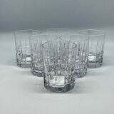 6 crystal whiskey glasses